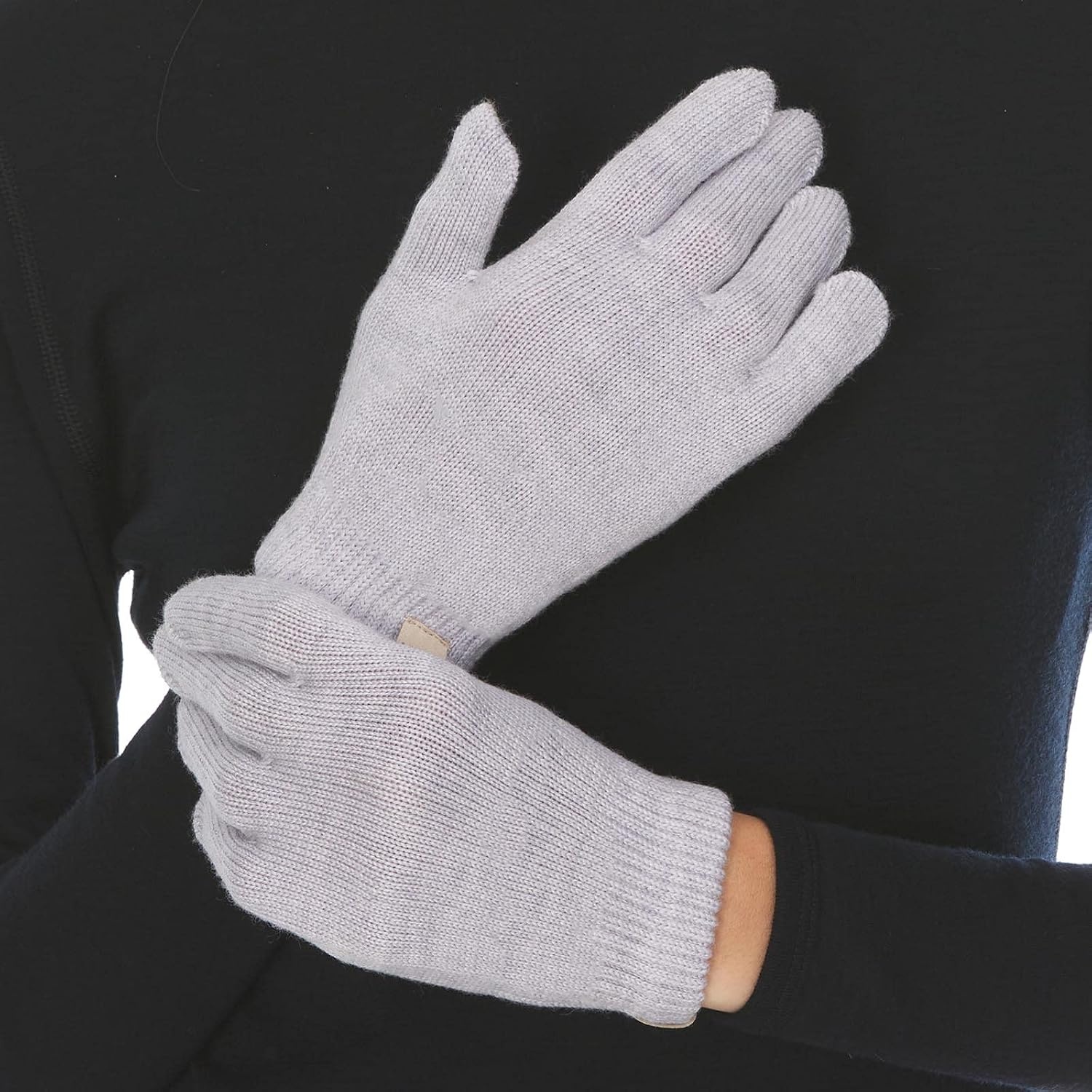 image:imageMerino Wool Glove Liner  Warm Base Layer  Ski Liner Glove  3 Season Wear  Multiple Colors and SizesAsh Gray