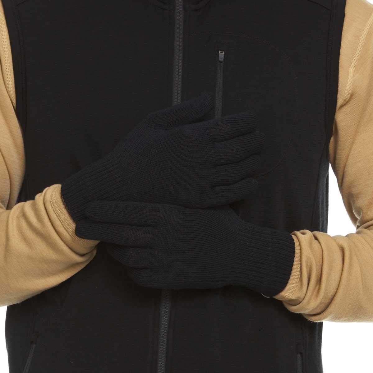 image:imageMerino Wool Glove Liner  Warm Base Layer  Ski Liner Glove  3 Season Wear  Multiple Colors and SizesBlack