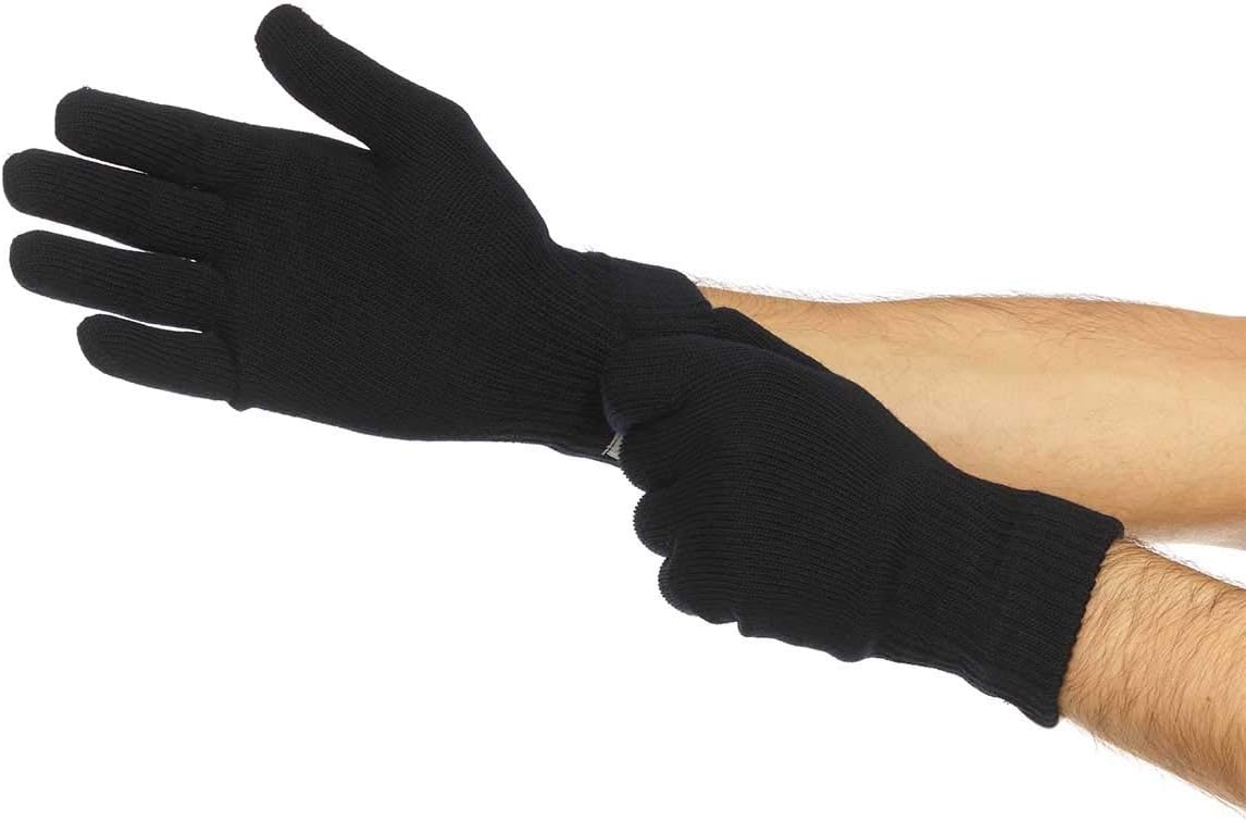 image:imageMerino Wool Glove Liner  Warm Base Layer  Ski Liner Glove  3 Season Wear  Multiple Colors and SizesBlack