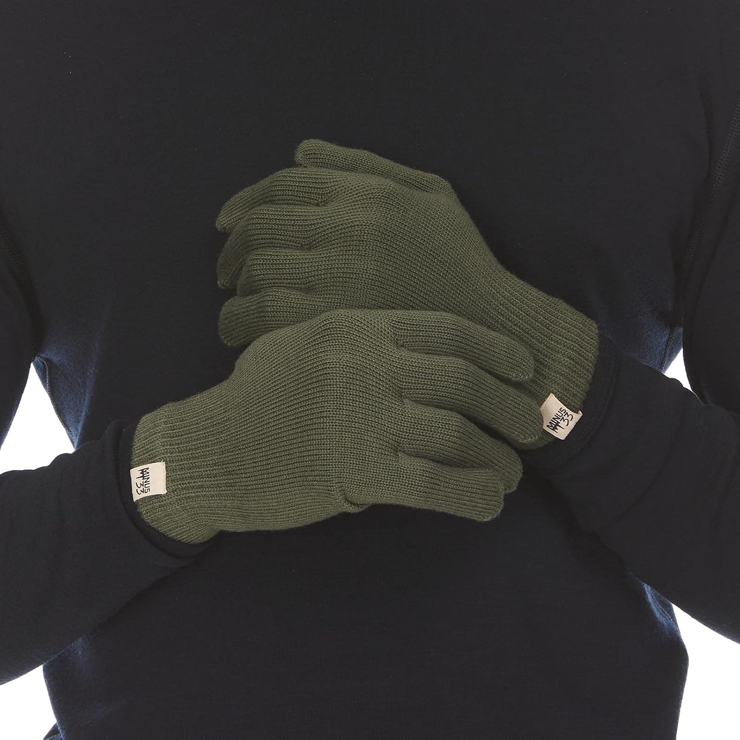 image:imageMerino Wool Glove Liner  Warm Base Layer  Ski Liner Glove  3 Season Wear  Multiple Colors and SizesOlive Drab