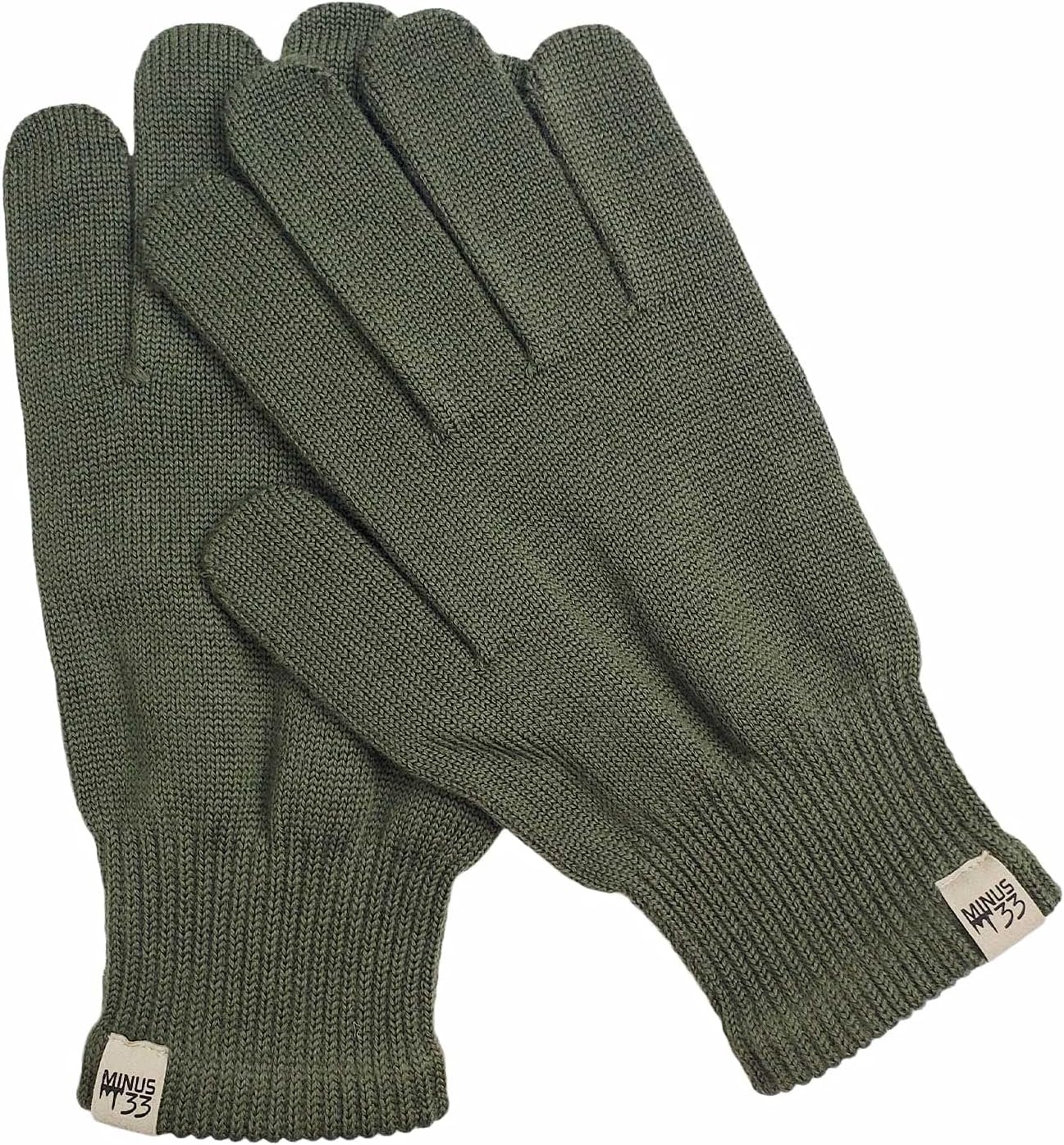 image:imageMerino Wool Glove Liner  Warm Base Layer  Ski Liner Glove  3 Season Wear  Multiple Colors and SizesOlive Drab