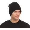 image:image100 Merino Wool  Midweight Everyday Knit Cuff Beanie  Warm Winter HatBlack
