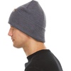 image:image100 Merino Wool  Midweight Everyday Knit Cuff Beanie  Warm Winter HatCharcoal Gray