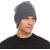 image:image100 Merino Wool  Midweight Everyday Knit Cuff Beanie  Warm Winter HatCharcoal Gray