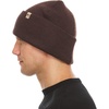 image:image100 Merino Wool  Midweight Everyday Knit Cuff Beanie  Warm Winter HatDark Brown