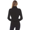 image:image100 Merino Wool  Midweight Womens 14 Zip  MidlayerBlack