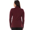 image:image100 Merino Wool  Midweight Womens 14 Zip  MidlayerBurgundy