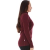 image:image100 Merino Wool  Midweight Womens 14 Zip  MidlayerBurgundy
