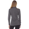 image:image100 Merino Wool  Midweight Womens 14 Zip  MidlayerCharcoal