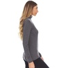 image:image100 Merino Wool  Midweight Womens 14 Zip  MidlayerCharcoal