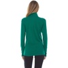 image:image100 Merino Wool  Midweight Womens 14 Zip  MidlayerEmerald Green