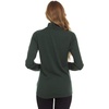 image:image100 Merino Wool  Midweight Womens 14 Zip  MidlayerForest Green