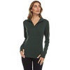 image:image100 Merino Wool  Midweight Womens 14 Zip  MidlayerForest Green