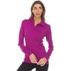 image:image100 Merino Wool  Midweight Womens 14 Zip  MidlayerRadiant Violet