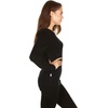 image:image100 Merino Wool  Womens Heavyweight Top and Bottom  Thermal Base Layer Set  Black  XLarge