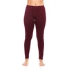 image:image100 Merino Wool  Womens Heavyweight Top and Bottom  Thermal Base Layer Set  Burgundy  Large