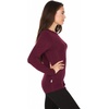image:image100 Merino Wool  Womens Midweight Base Layer  Long Sleeve Crew170 Lightweight Burgundy