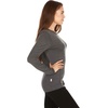 image:image100 Merino Wool  Womens Midweight Base Layer  Long Sleeve Crew170 Lightweight Charcoal Gray