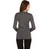 image:image100 Merino Wool  Womens Midweight Base Layer  Long Sleeve Crew170 Lightweight Charcoal Gray