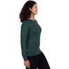image:image100 Merino Wool  Womens Midweight Base Layer  Long Sleeve Crew170 Lightweight Forest Green