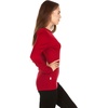 image:image100 Merino Wool  Womens Midweight Base Layer  Long Sleeve Crew170 Lightweight True Red