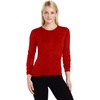 image:image100 Merino Wool  Womens Midweight Base Layer  Long Sleeve Crew170 Lightweight True Red