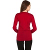 image:image100 Merino Wool  Womens Midweight Base Layer  Long Sleeve Crew170 Lightweight True Red