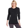 image:image100 Merino Wool  Womens Midweight Base Layer  Long Sleeve Crew235 Midweight Black