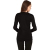 image:image100 Merino Wool  Womens Midweight Base Layer  Long Sleeve Crew235 Midweight Black