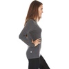image:image100 Merino Wool  Womens Midweight Base Layer  Long Sleeve Crew235 Midweight Charcoal Gray