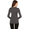 image:image100 Merino Wool  Womens Midweight Base Layer  Long Sleeve Crew235 Midweight Charcoal Gray Black