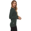 image:image100 Merino Wool  Womens Midweight Base Layer  Long Sleeve Crew235 Midweight Forest Green