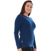 image:image100 Merino Wool  Womens Midweight Base Layer  Long Sleeve Crew235 Midweight Navy Blue