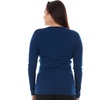 image:image100 Merino Wool  Womens Midweight Base Layer  Long Sleeve Crew235 Midweight Navy Blue