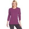image:image100 Merino Wool  Womens Midweight Base Layer  Long Sleeve Crew235 Midweight Radiant Violet