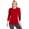 image:image100 Merino Wool  Womens Midweight Base Layer  Long Sleeve Crew235 Midweight True Red