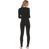 image:image100 Merino Wool  Womens Midweight Top and Bottom  Thermal Base Layer Set  Black  3XLarge