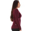 image:image100 Merino Wool  Womens Midweight Top and Bottom  Thermal Base Layer Set  Burgundy  Medium