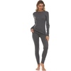 image:image100 Merino Wool  Womens Midweight Top and Bottom  Thermal Base Layer Set  Charcoal Gray  Small