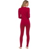 image:image100 Merino Wool  Womens Midweight Top and Bottom  Thermal Base Layer Set  True Red  Medium