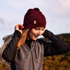 image:image100 Merino Wool Cuff Beanie  Mens amp Womens Warm Winter Hat  Watch Cap  Toque  Novelty Beanie  One Size Fits MostBurgundy