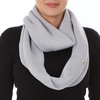 image:image100 Merino Wool Everyday Knit Infinity Scarf  Winter Loop Scarf  Midweight Scarves for Women and MenAsh Gray