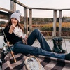 image:image100 Merino Wool Everyday Knit Infinity Scarf  Winter Loop Scarf  Midweight Scarves for Women and MenBlack