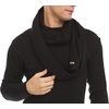 image:image100 Merino Wool Everyday Knit Infinity Scarf  Winter Loop Scarf  Midweight Scarves for Women and MenBlack