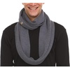 image:image100 Merino Wool Everyday Knit Infinity Scarf  Winter Loop Scarf  Midweight Scarves for Women and MenCharcoal Gray