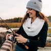 image:image100 Merino Wool Everyday Knit Infinity Scarf  Winter Loop Scarf  Midweight Scarves for Women and MenCharcoal Gray