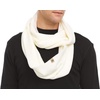 image:image100 Merino Wool Everyday Knit Infinity Scarf  Winter Loop Scarf  Midweight Scarves for Women and MenNatural Cream