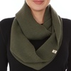 image:image100 Merino Wool Everyday Knit Infinity Scarf  Winter Loop Scarf  Midweight Scarves for Women and MenOlive Drab