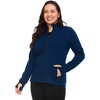 image:image100 Merino Wool Full Zip  Womens Expedition Heavy Weight Zip Up SweatshirtNavy Blue 
