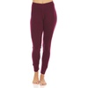 image:image100 Merino Wool Womens Base Layer Bottoms  Thermal Underwear  No Itch Renewable Fabric235 Midweight Burgundy